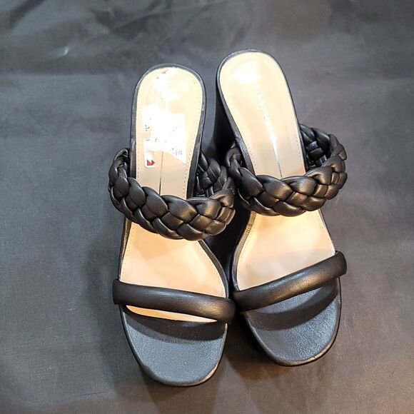 BRAND NEW REPORT DOUBLE STRAP ROUND OPEN TOE BLOCK HEEL SANDAL - Picture 3 of 14